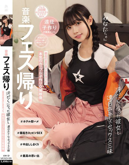 音楽フェス帰り 汗だくになった彼女と連日ホテルでセックス三昧 最高の夏の思...